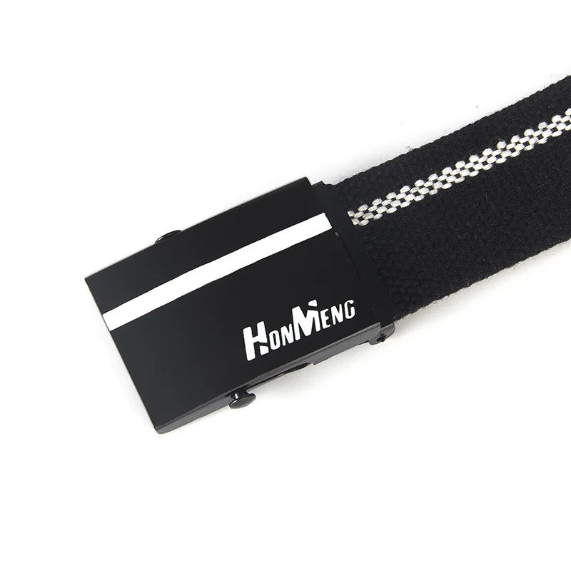 White Blue Black Military Automatic Buckle Nylon Belt Outdoor Hunting Multifunctional Tactical Canvas Belt High Quality Men Belt