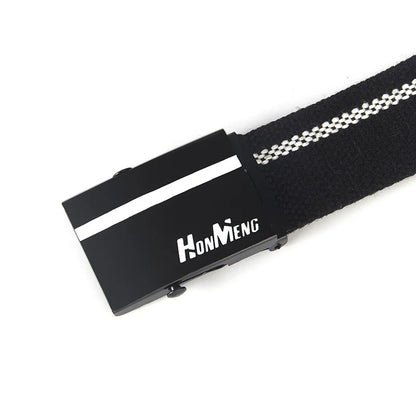 White Blue Black Military Automatic Buckle Nylon Belt Outdoor Hunting Multifunctional Tactical Canvas Belt High Quality Men Belt