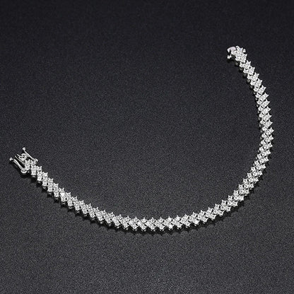 15-20CM 100% Real Moissanite Tennis Bracelets for Women Men's Hip Hop Sterling Silver 925 Chain Simulated Diamond Jewelry