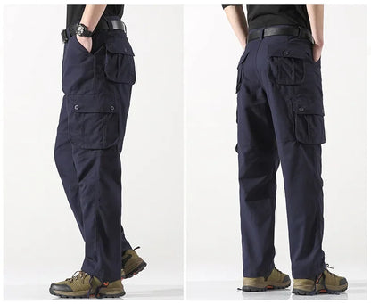 New Men Cargo Pants Pants 6 Pockets Fashion Cargo Pants Quality Cotton Outdoor Male Casual Pants