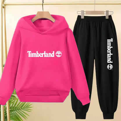 Children Clothing Autumn Winter Hoodie Coat Sweatshirt Top+Trousers Boys Girls Toddler 3-12Yrs Casual Kids Charming Pullover Set