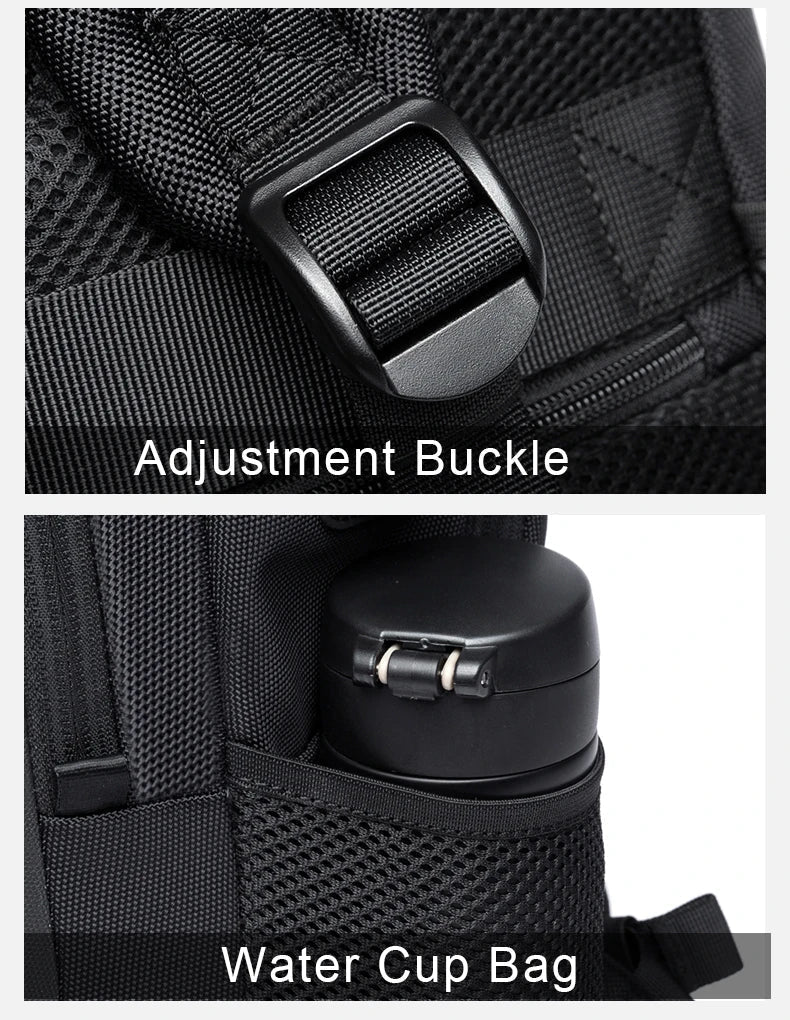 Lightweight 15.6 inch Laptop Backpack Waterproof USB Charge Port Multifunctional Travel Hiking School Bag Mochila for Men