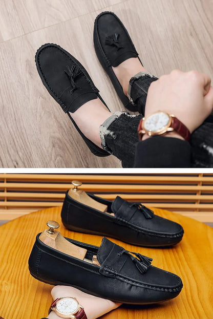 Outdoor Fashion Men's Casual Shoes Comfortable Male Loafers Non-slip Walking Sneakers Breathable Flats Driving Shoes Lazy Shoes