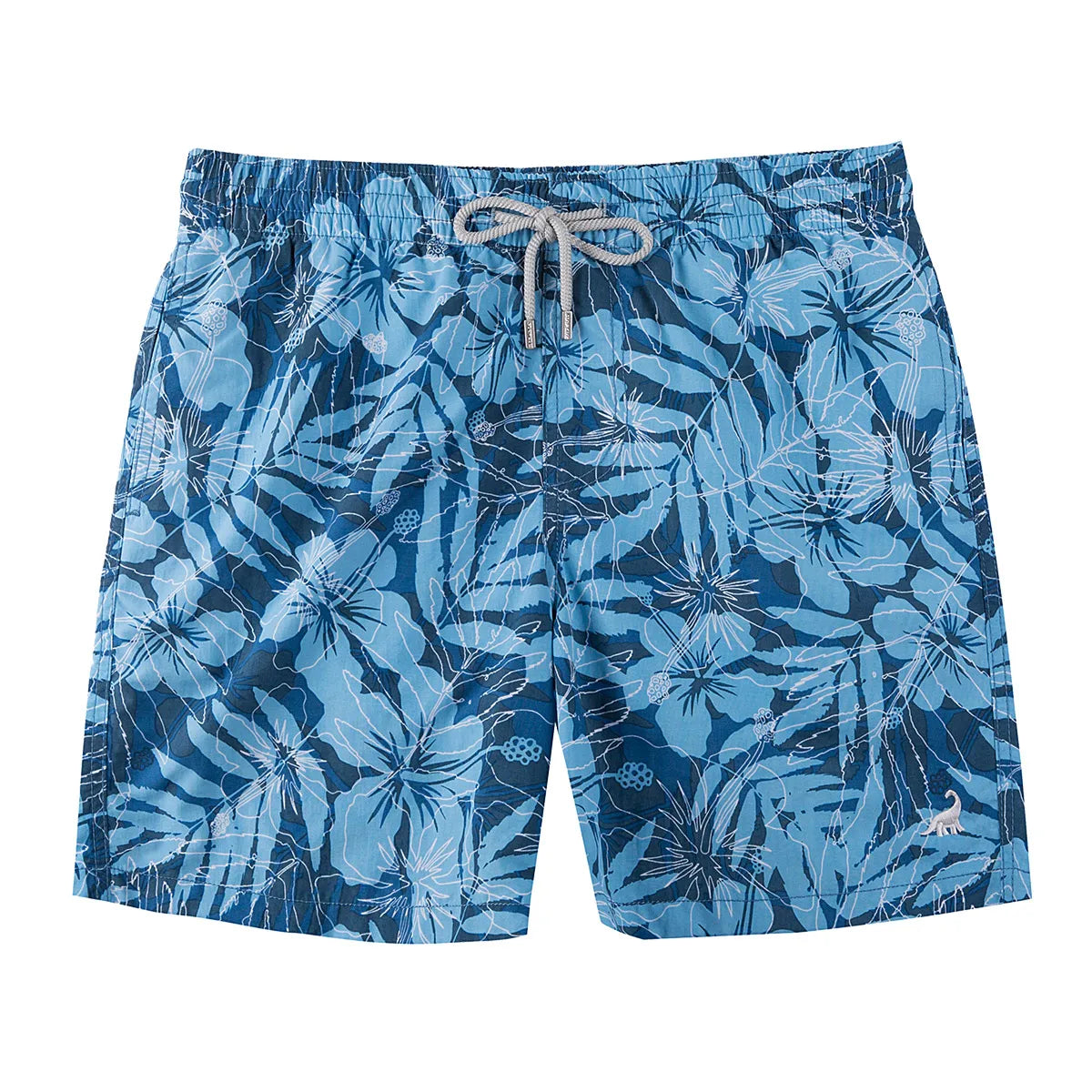 Beach Men's Swim Shorts Flower 3D Printed Surfing Board Shorts Quick Dry with Mesh Lining and Pockets Struck Shorts