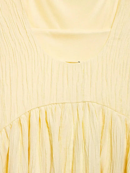 Pleated Slip Midi Dress Woman Elegant Party Long Dresses for Women Casual Women's Summer Dress Straps Beach Female Dress
