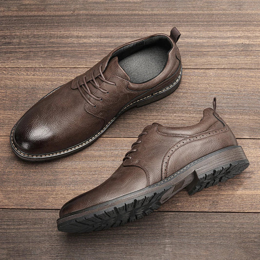 Tênis Masculino Casual Moda Marca Confortável 2025 Sapatos de Couro