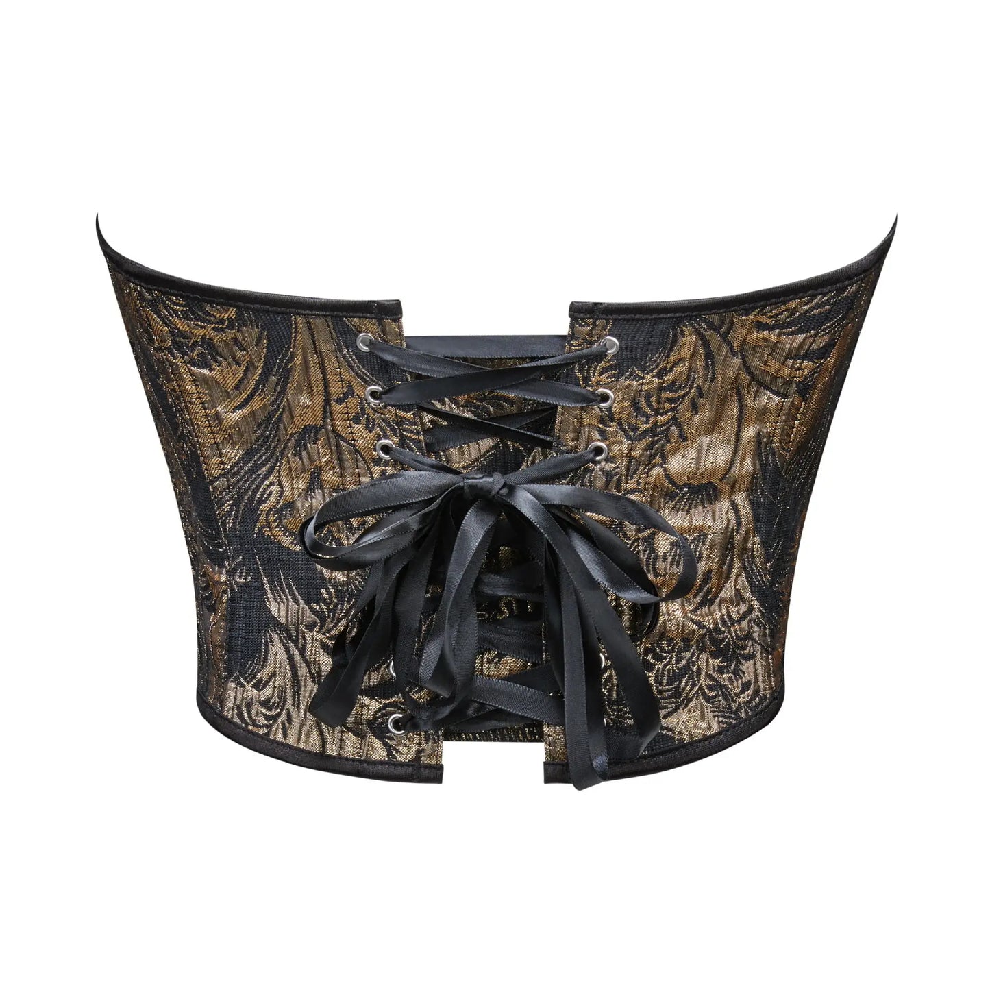 Women Fashion Corset Crop Top Lace Up Brocade Overbust Bustiers Body Shaper Lingerie Sexy Woman Push Up Corselet