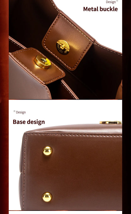Women's handbag 2025 autumn new black minimalist tote bag dual-use commuting women's bag