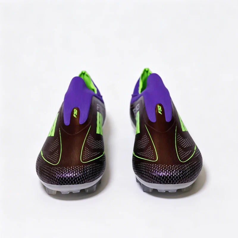 2555 High Quality Mens Soccer Shoes SLIP-ON Non-Slip Turf Soccer Cleats Boys TF/FG Training Football Boots Chuteira Campo F50