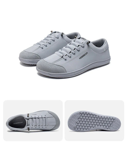 Barefoot Shoes Unisex Wide Toe Artificial Leather Sneakers Zero Drop Slip On Outdoor Lightweight Comfortable Shoes