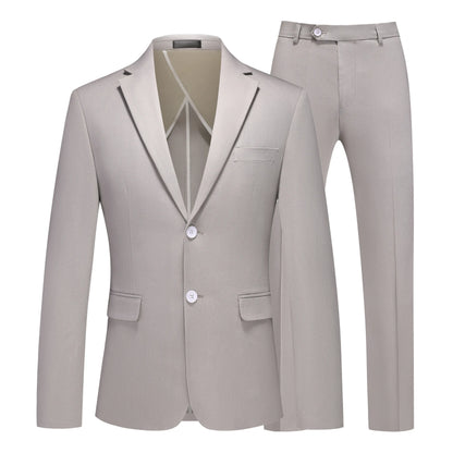Men's Linen Half Lined 2 Piece Suit Set Lightweight Breathable Blazer & Pants for Spring Summer, Formal Business Wedding