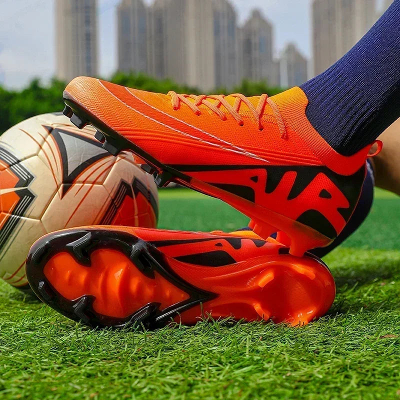 Men Football Boots Non-Slip Grass Training Sport Ultralight Soccer Shoes Unisex Outdoor Sports Shoes Breathable Drop Shipping