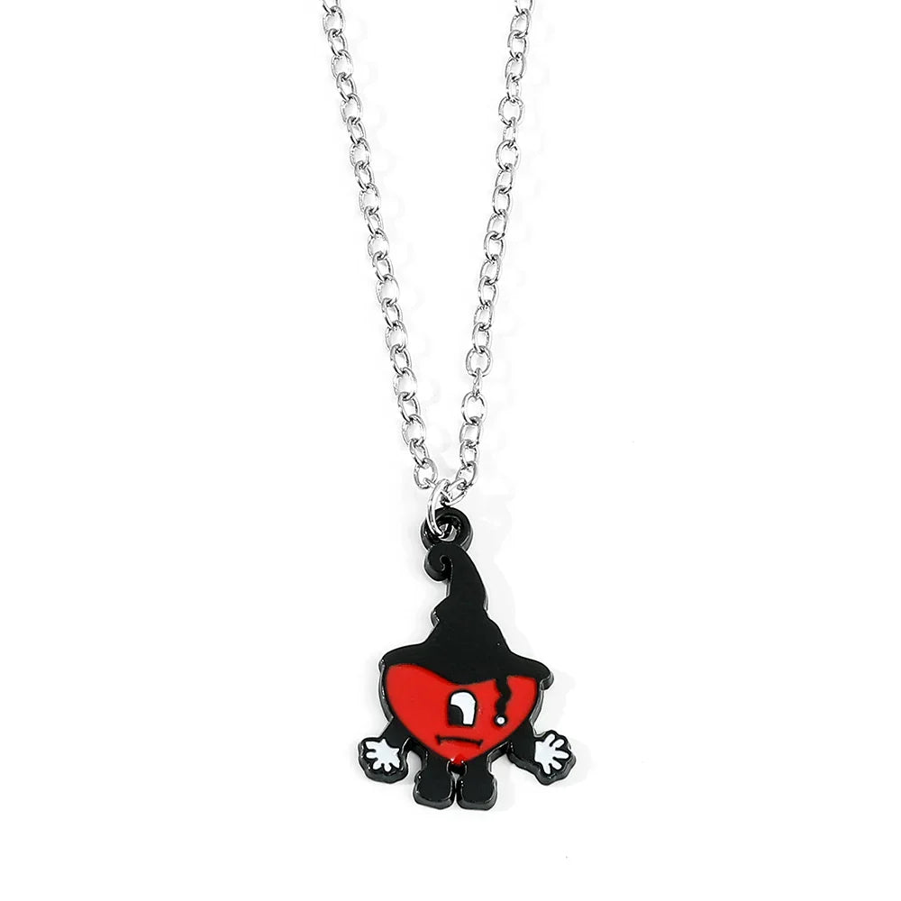 Rabbit Pendant Necklace Hip Hop Pop Singer Fans Gift Collar Jewelry Women Men Gift