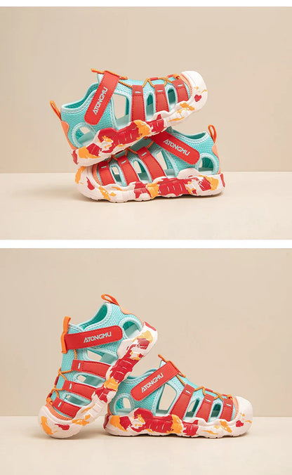 New Girls Sandals Children Water Shoes Cute Outdoor Non-slip Kids Sports Shoes Girls Boy Sandals Sneaker 4 To 12 Years