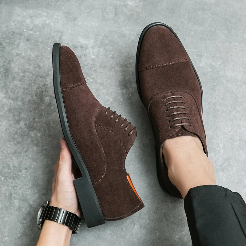 Dress Oxfords Men's Formal Shoes Casual Business Flats Leisure Footwear Party Loafers Retro Men Moccasins Zapatillas Para Hombre