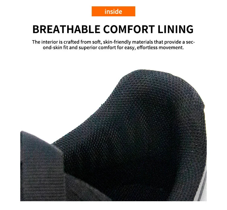 New Four-Season Safety Work Shoes, Steel Toe Anti-Smash & Anti-Penetration, Quick-Turn Buckle, Tech-Style Lightweight Wear-Resis