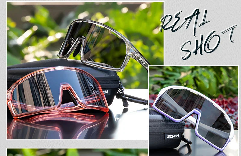 Photochromic Cycling Sunglasses Cycling Glasses UV400 Bicycle Eyewear Sports MTB Outdoor Bike Goggles Sunglasses Eyepieces