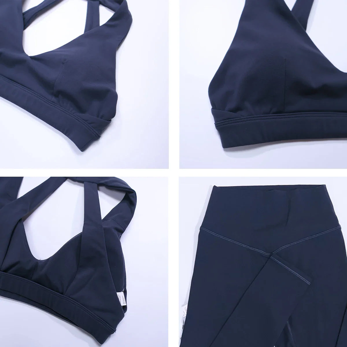 New Summer Women's Ultra Soft Sports Bra And Yoga Pants Set Fashionable Two-Piece Gym Workout Shock-Absorbing Underwear Suit