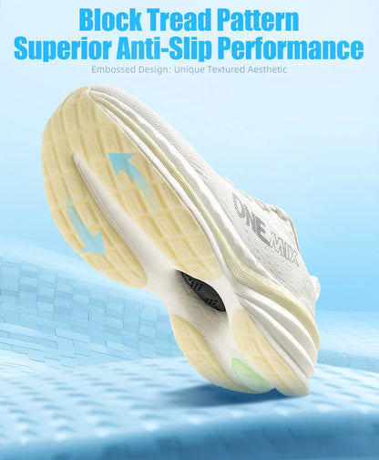 Tênis de Corrida Masculino ONEMIX com Amortecimento de Ar, Tênis Esportivo Respirável de Malha para Uso Externo, Aumento de Altura, Calçado de Caminhada, Tamanhos EU 35-47