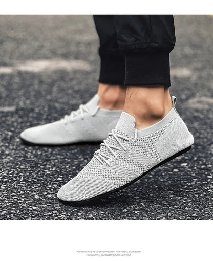 Male Summer Driving Shoes Flat Breathable Fashion Walking Shoes Mens High Quality Mesh Comfortable Soft Sole Casual Loafers