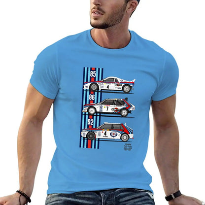 Lancia Martini trio T-shirt summer top graphics mens t shirts pack