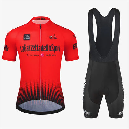 Tour Of Italy Bicycle Clothes Cycling Jersey Set Summer Road Bike Short Sleeve Cycling Clothing Men Mtb Jersey Set Sport Wear