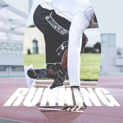 Men Compression Tight Leggings Running Sports Male Workout Bottoms Trousers Jogging Dry Yoga Pants Quick Fitness Training