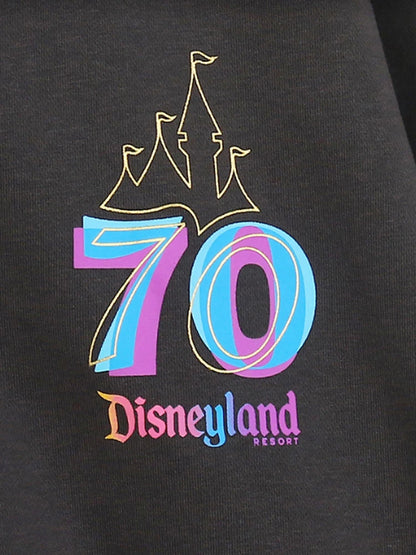 Mickey Mouse Cartoon Print Embroidery Fleece Sweatshirt Women Hooded Zipper