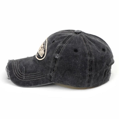 2024 Unisex Washed Cotton Baseball Cap Letter Embroidered Vintage Snapback Hat Men And Women Streetwear Outdoor Sports Hats