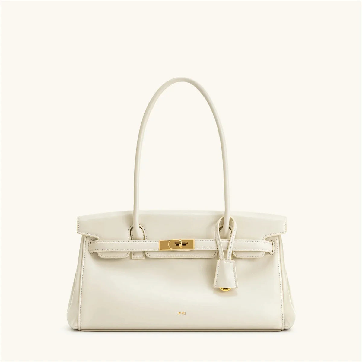 Women's 2026 New Yara Underarm Bag Large Capacity Breadstick Bag Small Design Trendy Lock Buckle Soft Leather Handbag