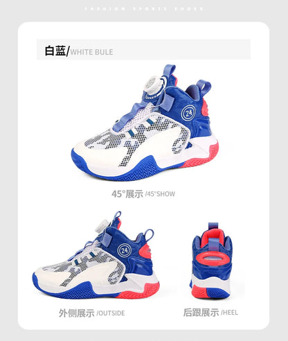 High-Quality Breathable Casual Basketball Shoes for Boys Fashionable Children's Footwear for Comfort And Style