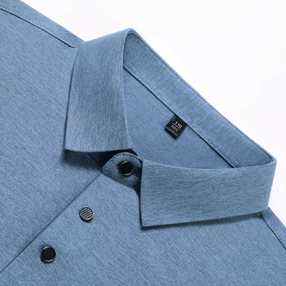 High-End Man T-Shirt Polo Shirt Lapel Button Pattern Printing British Style Summer Hot-Selling Casual Fashion Golf Mens Clothing