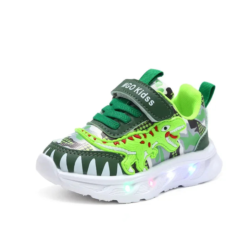 2026 New  Boys Led Lighted Shoes Fashion Mickey Children's Casual Sneakers Kids Luminous Shoes Sport Shoes Lighted Shoes