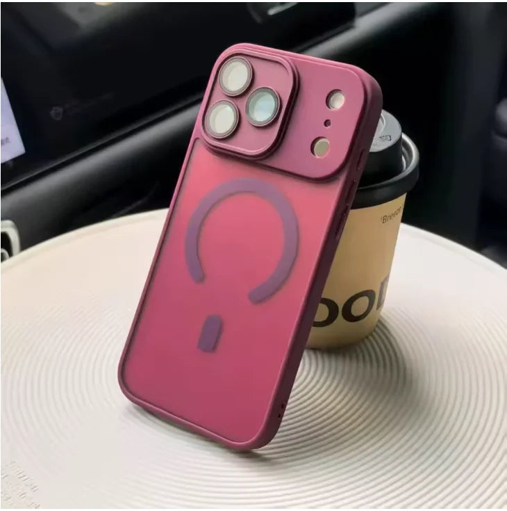 Original Matte Clear Lens Protect For Magsafe Phone Case For iPhone 17 17 Air 17Pro 17 Pro Max Magnetic Wireless Charge Cover