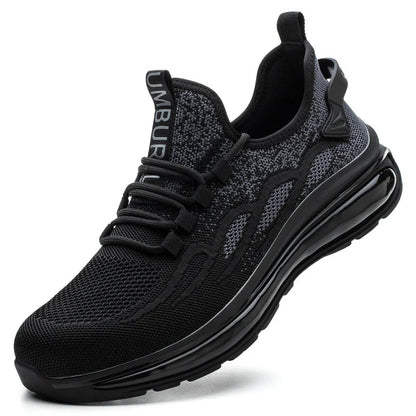 Women Lightweight Safety Shoes Casual Cushioned Work Sneakers Steel Toe Shoes Construction Safety Boots Anti-smash Work Shoes