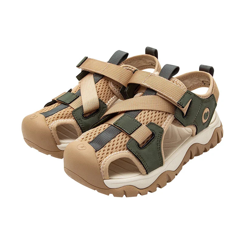 Water Shoes Boys and Girls Mesh Non-Slip Anti-Fall Lightweight Cushioned Sports Sandals Summer for Outdoor Play