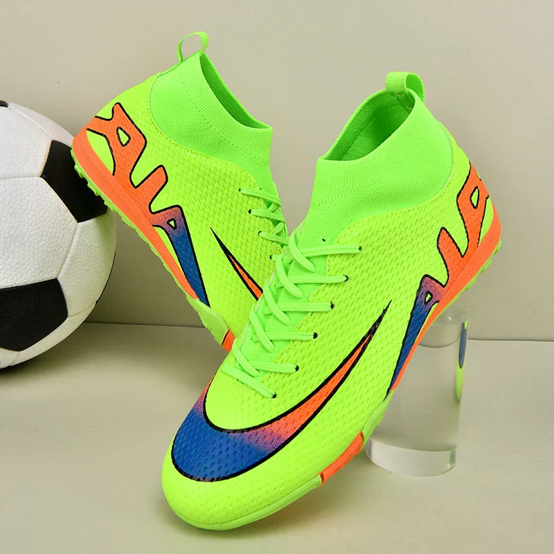 Men Professional Soccer Cleats FG/TF Football Boots Non Slip Breathable Training Shoes Outdoor Match Sneakers Grass Turf Sports