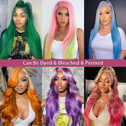 Straight Human Hair Wigs 613 Blonde 13X6 Hd Lace Frontal Wig 220 Density 13X4 Lace Front Wigs Human Hair 38 Inch Pre Plucked Wig