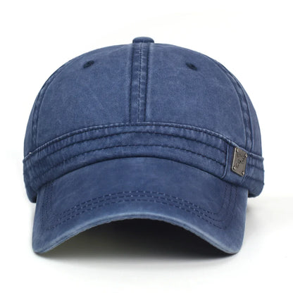 Washed Cotton Baseball Cap Men Women Casual Vintage Dad Hat Adjustable Trucker Style Low Profile Outdoor