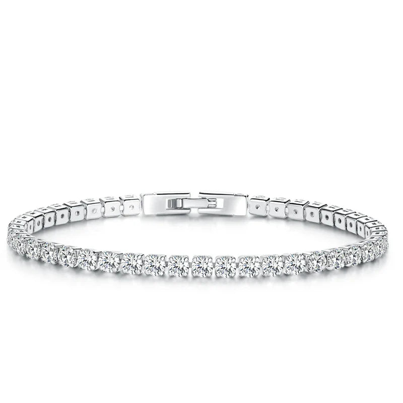 Authentic Plated Platinum 5 Colors Tennis Bracelet for Men Women Birthday Valentine's Day Gift Fashion Jewelry YIB051