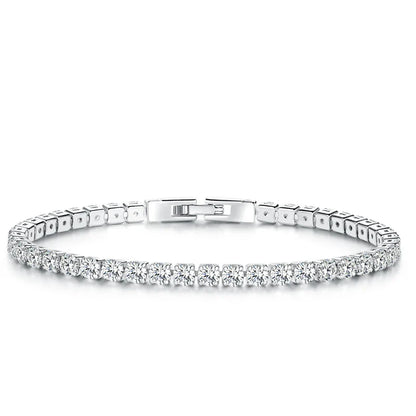 Authentic Plated Platinum 5 Colors Tennis Bracelet for Men Women Birthday Valentine's Day Gift Fashion Jewelry YIB051