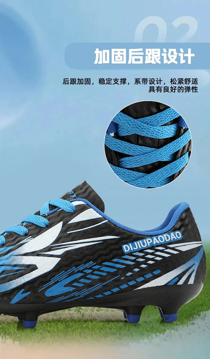 Outdoor Children's Football Shoes Low-cut Kids Soccer Shoes Sports Shoes Comfy Non-Slip Training Shoes For Boys Futsal Sneakers