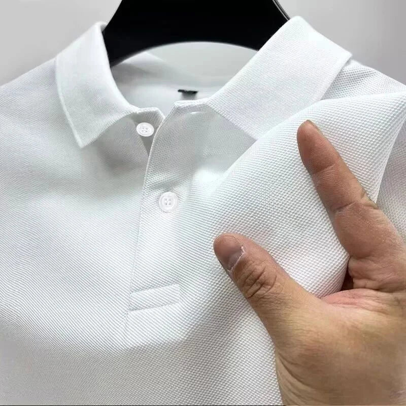 Man Polo Shirt RS3 Four-ring  Casual Sporty Style Knight Model Suitable for Daily Wear in Summer, Printed Pattern T-shirt