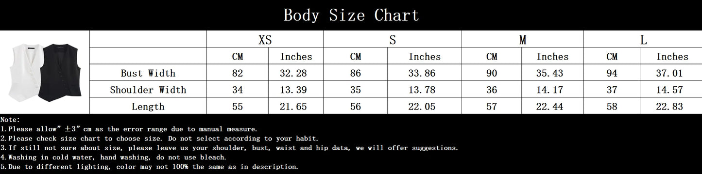 Casual Women Solid Tops Asymmetric V-Neck Single Breasted Pockects Sleeveless Vest Fashion 2025 Autumn Blazer Tops