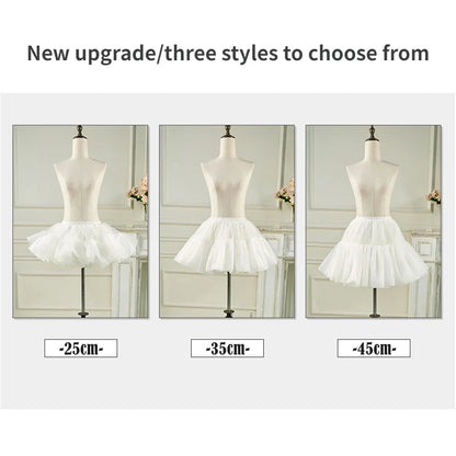 Short Puffy Skirt for Women Fluffy Petticoat Mini Skirt Crinoline Underskirt Puffy Tutu Skirt For Women Petticoats Skirts
