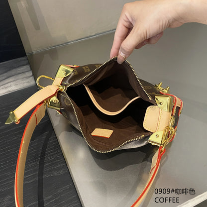 2025 Coffee Brown Crossbody Bag for Women - 可调节 Strap Shoulder Purse, Stylish Underarm Handbag, Lightweight Small Casual S