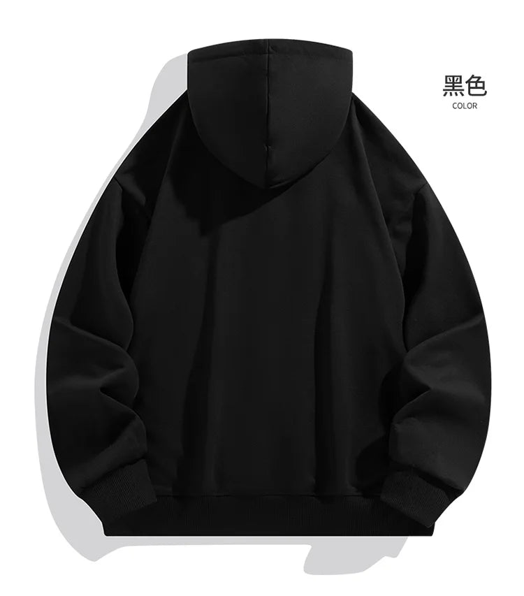 Plus Size Men Hoodie Sweatshirt Pullover 6XL 7XL 90-180kg 100% Cotton Autumn Winter Long Sleeve Sport Tops Big Size Men Clothing
