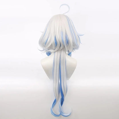 Furina Cosplay Costume Wig Hair Impact Fontaine Focalors with Hat Black Suits High Heel Cosplay Shoes for Women Outfits