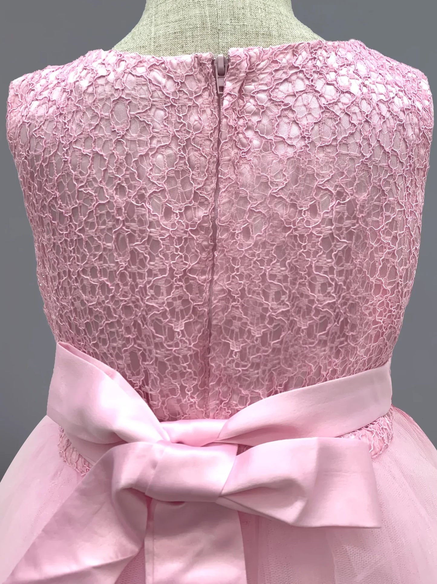 Girls Sleeveless Lace Floral Princess Dresses#981