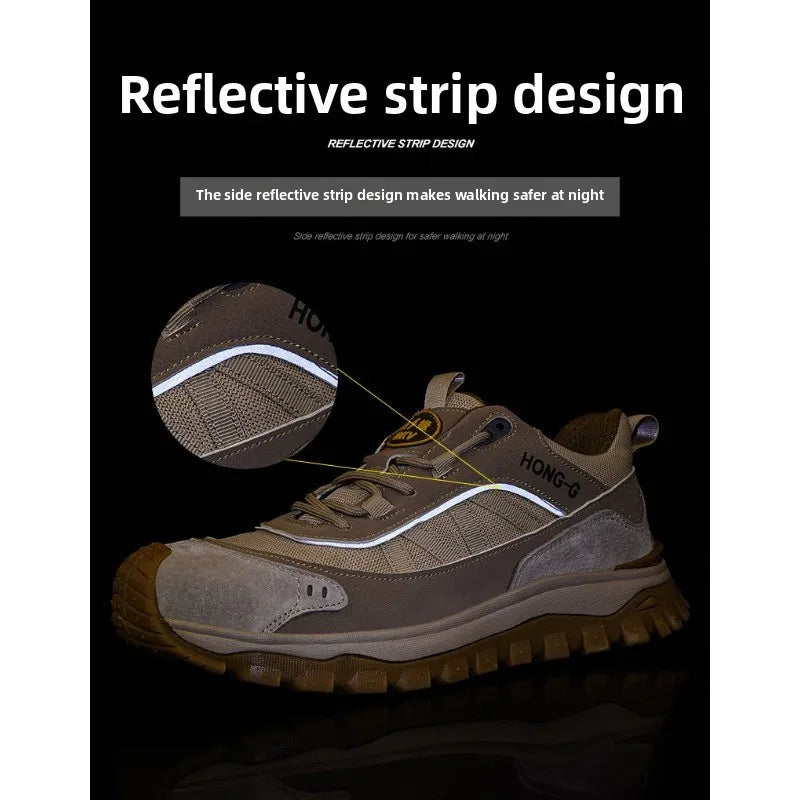Lightweight Steel Toe Cap Shoes 10KV Anti Slip Comfortable Wear-Resistant Insulation Anti Smashing Piercing for Safety Workwear
